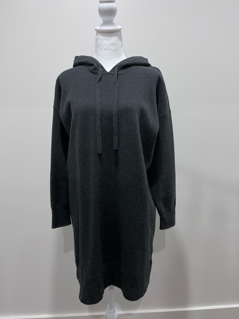 Madewell Dark Grey Hooded Mini Dress